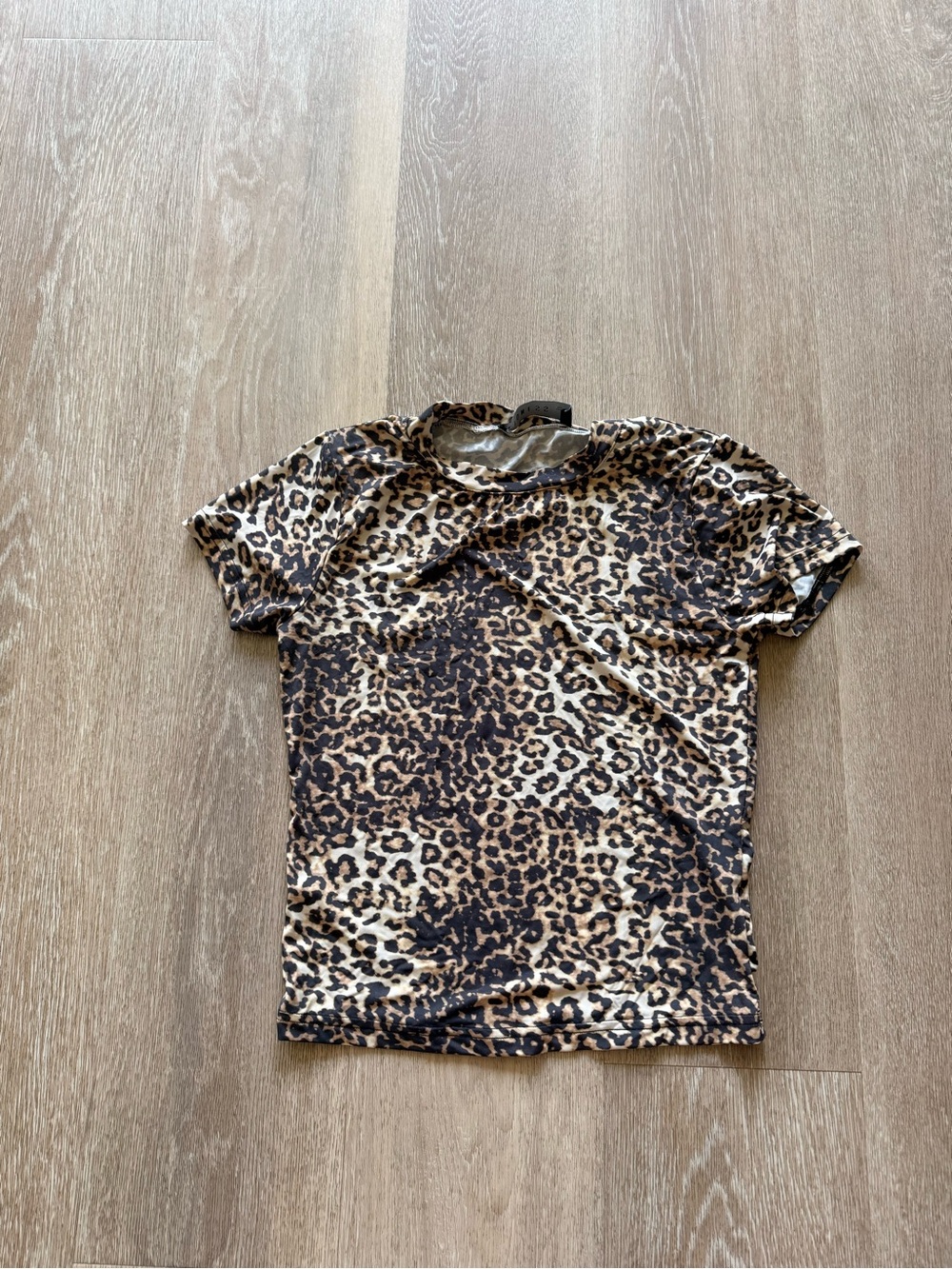 Lioness Leopard Print Short Sleeve Tee - Brown & Black
